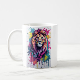 Colorful Lion Mug
