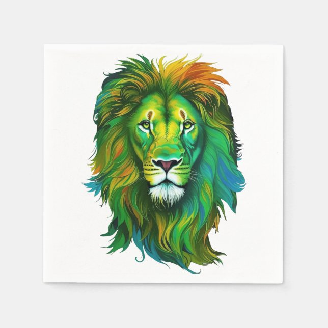 Colorful lion napkins (Front)