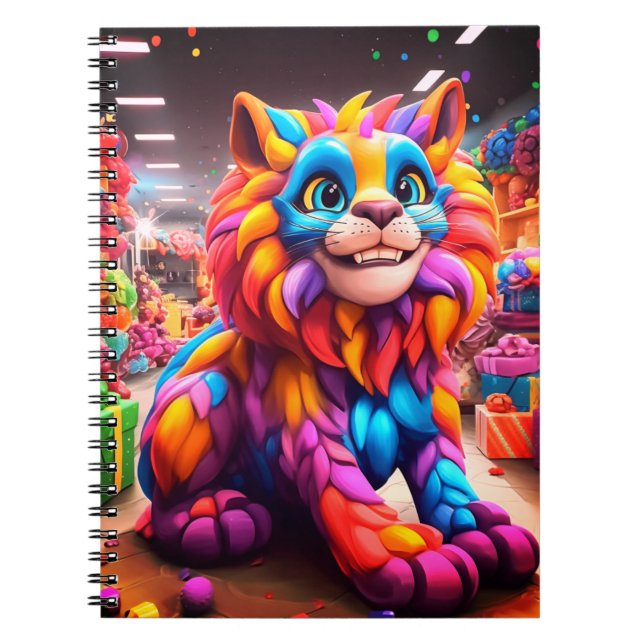Colorful Lion Notebook (Front)