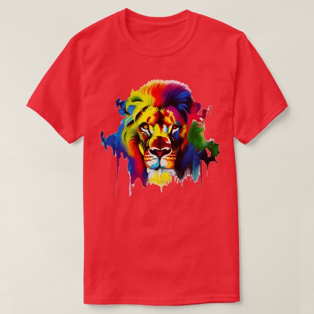 colorful lion T-Shirt (Design Front)