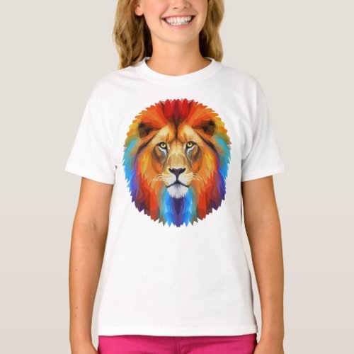 Colorful Lion T_Shirt