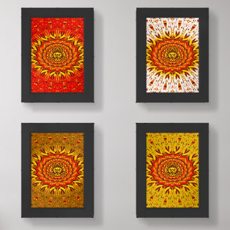 Colorful Lion Wall Art Sets