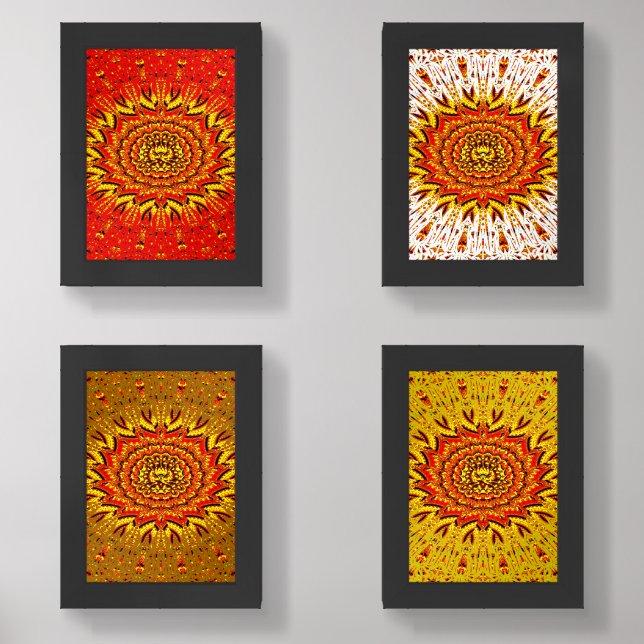 Colorful Lion  Wall Art Sets (Front)