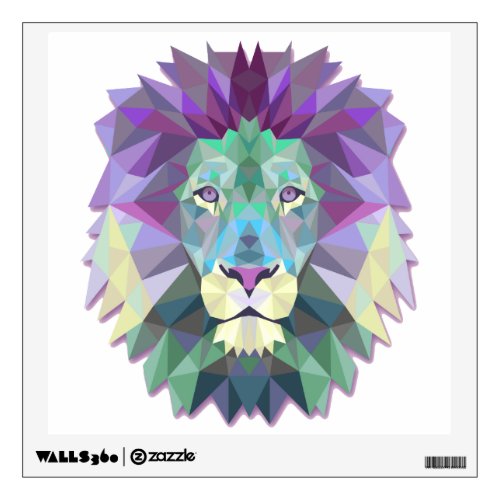Colorful Lion Wall Decal