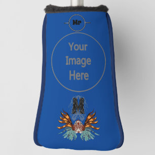 Colorful Lionfish Monogram Golf Head Cover