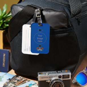 Colorful Lionfish Monogram Luggage Tag