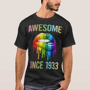 Colorful Lips - Awesome Since 1933 T-Shirt