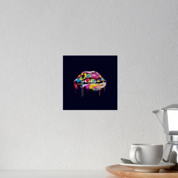 Colorful Lips - Foil Print by bsolti at Zazzle