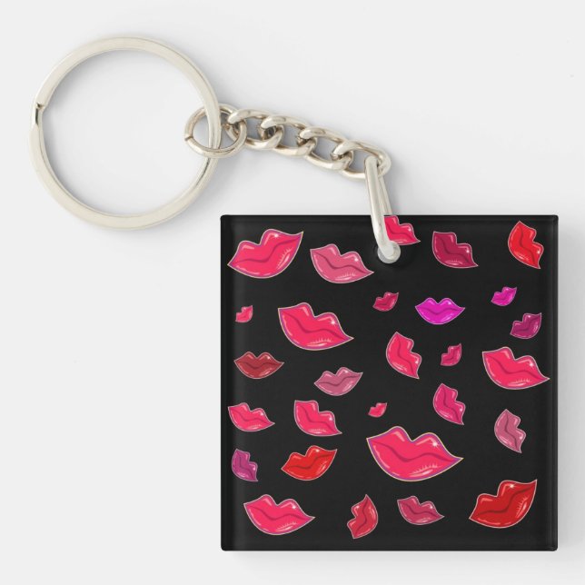 Colorful lips keychain (Front)