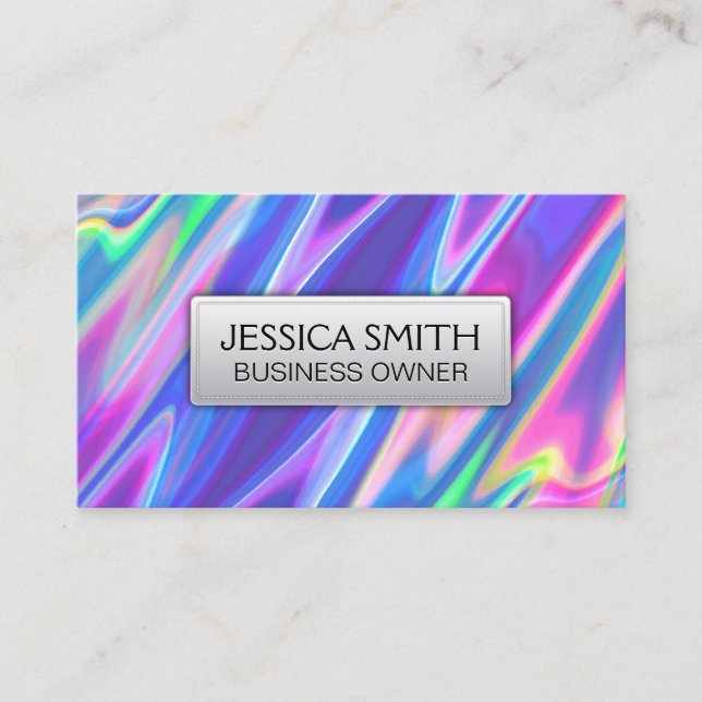 Colorful Liquid Business Card (Front)