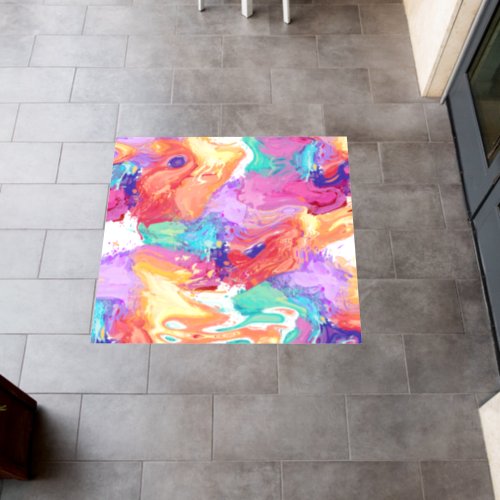 Colorful Liquid Marble Dream Floor Decals