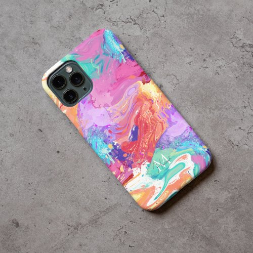 Colorful Liquid Marble Dream iPhone 15 Pro Max Case