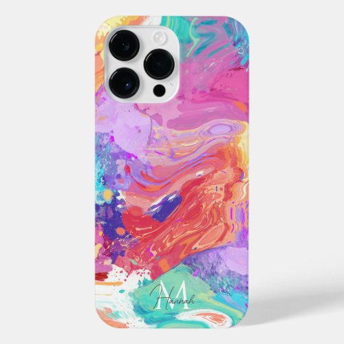 Colorful Liquid Marble Dream iPhone 14 Pro Max Case
