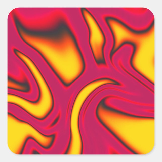 Colorful liquid marble ink sticker (Front)