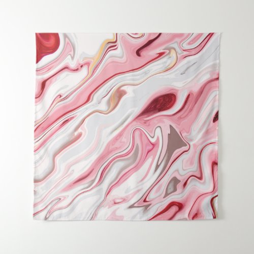 Colorful Liquid Marble Texture Design Tapestry