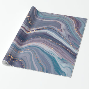 Colorful liquid Marble  Wrapping Paper