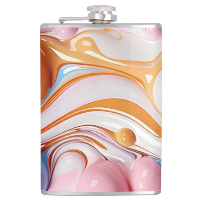 Colorful Liquid with Bubbles Flask (Front)