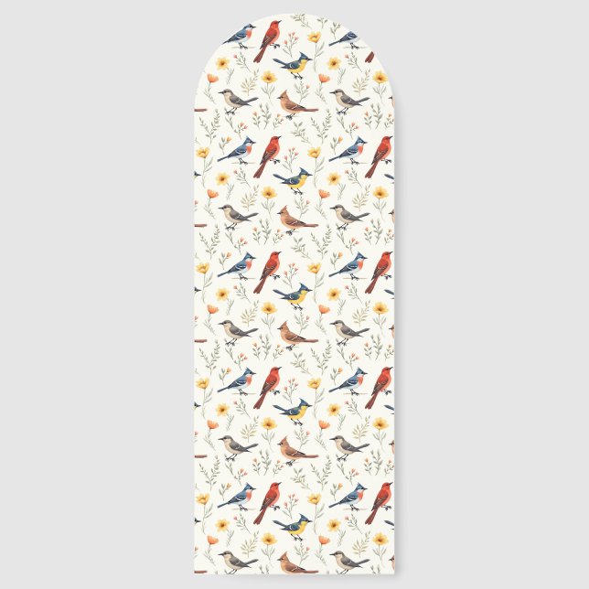 Colorful Little Birds Bookmarks (Front)