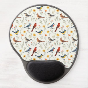 Colorful Little Birds Gel Mouse Pad