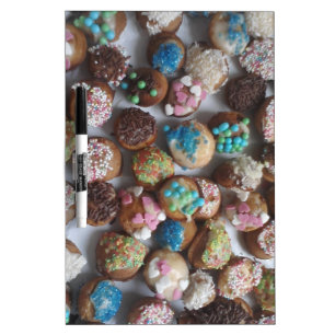 colorful little birthday cakes, food, party cake Dry-Erase board