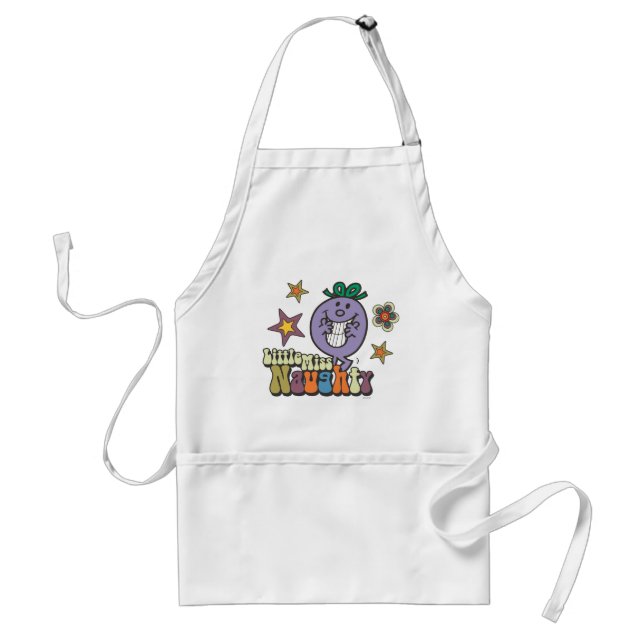 Colorful Little Miss Naughty Adult Apron (Front)