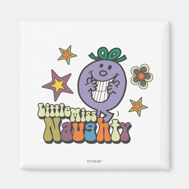 Colorful Little Miss Naughty Magnet (Front)