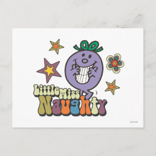 Colorful Little Miss Naughty Postcard
