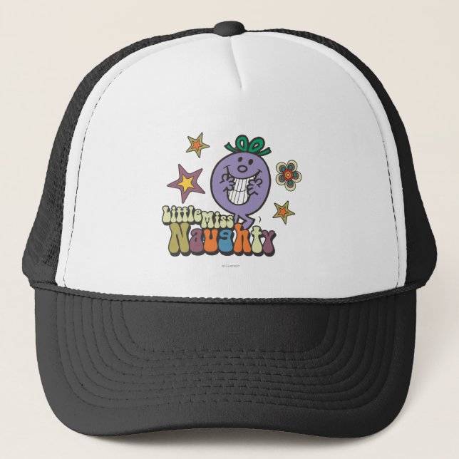 Colorful Little Miss Naughty Trucker Hat (Front)