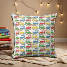 Colorful Little Trains Pattern