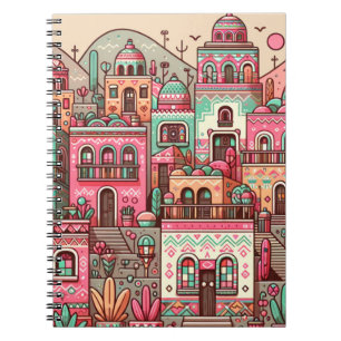 Colorful Little Village Notebook