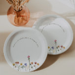 Colorful Little Wildflower Turning One Birthday Paper Plates<br><div class="desc">These colorful little wildflower turning one birthday paper plates are perfect for your simple, whimsical boho rainbow summer party. The bright, enchanted pink, yellow, orange, and gold color florals give this product the feel of a minimalist elegant vintage hippie spring garden. The modern design is artsy and delicate, portraying a...</div>