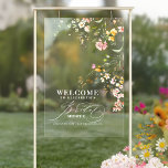 Colorful Little Wildflowers Bridal Shower Welcome Acrylic Sign<br><div class="desc">Infuse your bridal shower with bohemian charm using this gorgeous acrylic welcome sign. Featuring bold white typography and romantic graphics of tiny colorful wildflowers, it beautifully blends the essence of nature with modern elegance. This luxurious and unique sign guarantees a memorable and inviting entrance, perfectly capturing the spirit of your...</div>
