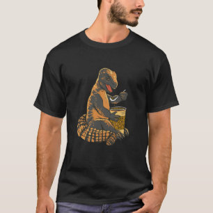 Colorful Lizard Eating Beans Realistic Lizards Rep T-Shirt