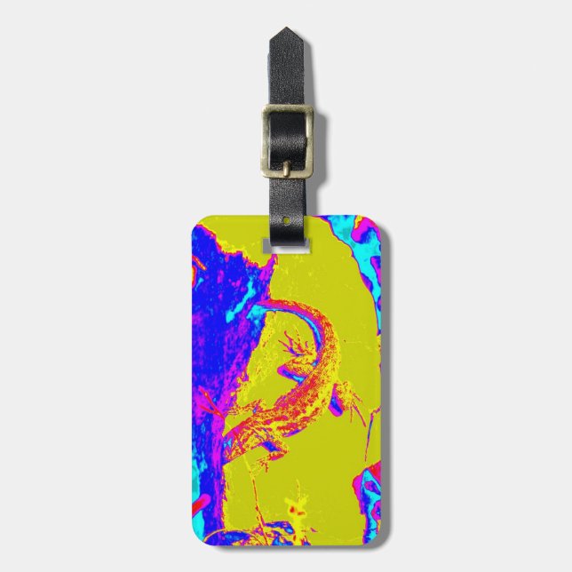 colorful lizard tag (Front Vertical)