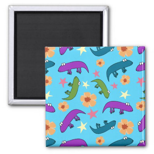 Colorful Lizards Magnet