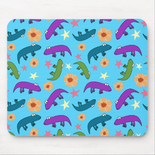 Colorful Lizards Mouse Pad