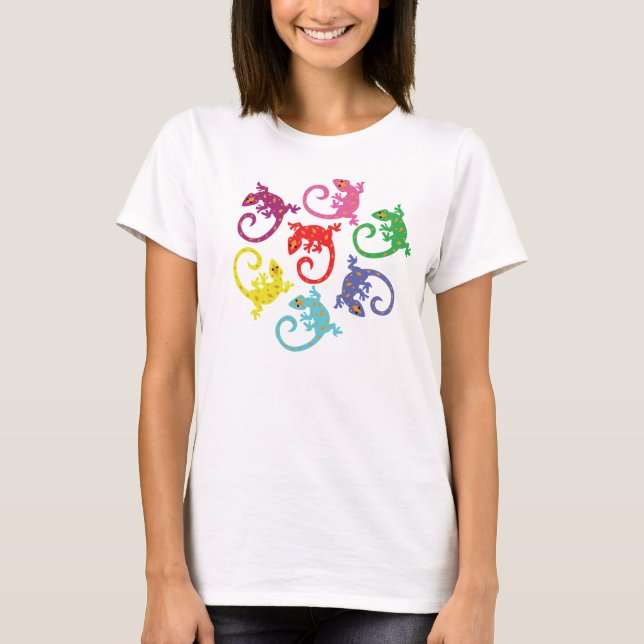 Colorful Lizards T-Shirt (Front)