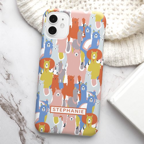 Colorful Llama Iphone 15 Case