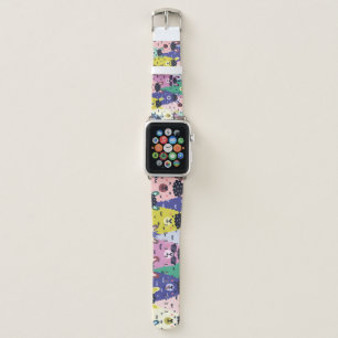 Colorful Llamas Childish Seamless Background Apple Watch Band
