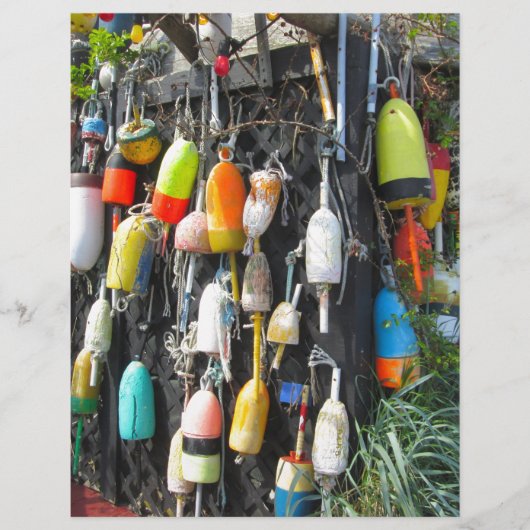 Colorful Lobster Buoys (Front)