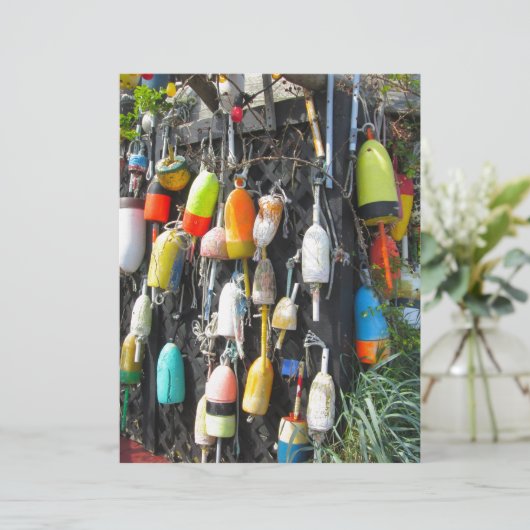 Colorful Lobster Buoys (Standing Front)