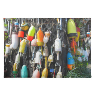 Colorful Lobster Buoys Placemat