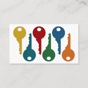 Colorful Locksmith Business Cards