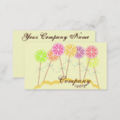 Colorful Lollipop Candy Shop Bakery Business Card (Front/Back)