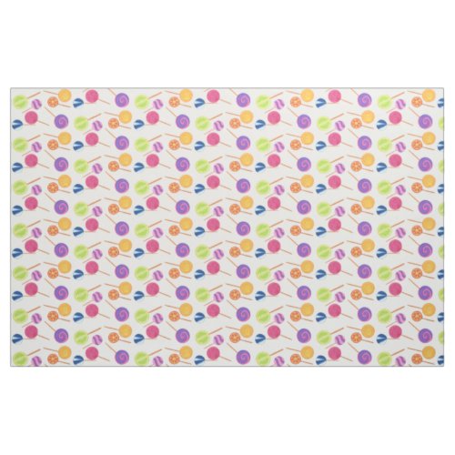 Colorful Lollipops Fabric