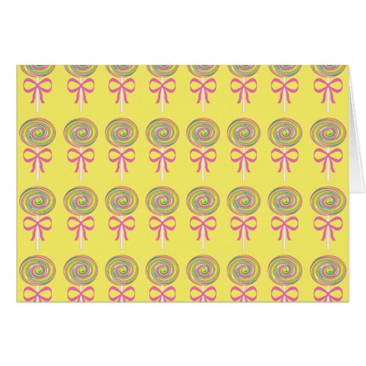 Colorful lollipops pattern cards (Front Horizontal)