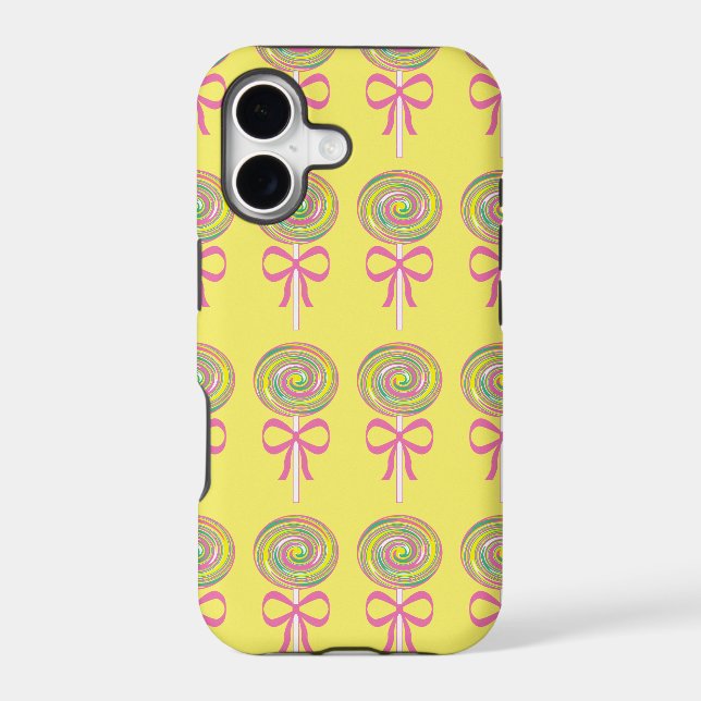 Colorful lollipops pattern iphone case (Back)