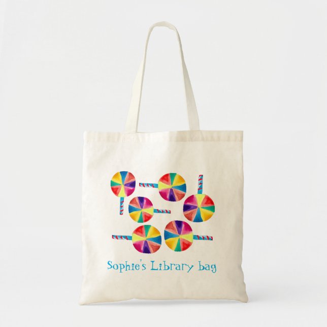 Colorful lollipops pattern tote bag (Front)