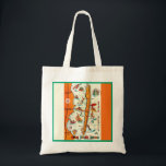 Colorful Long Beach Island Map  Tote Bag<br><div class="desc">Colorful,  fun retro postcard map of Long Beach Island,  New Jersey repurposed on a shoulder tote.</div>