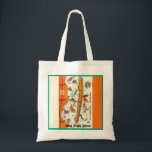 Colorful Long Beach Island Map  Tote Bag<br><div class="desc">Colorful,  fun retro postcard map of Long Beach Island,  New Jersey repurposed on a shoulder tote.</div>